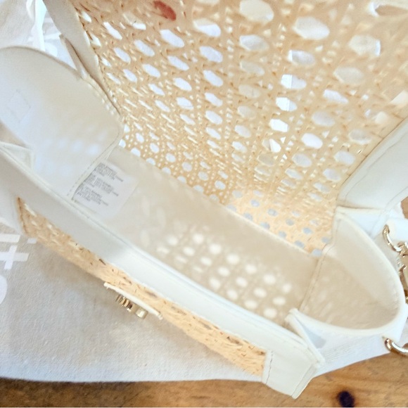 Dolce Vita White and Tan Purse - Picture 7 of 9